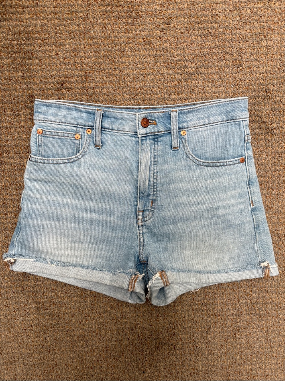 Madewell High-Rise Denim Shorts - Light Wash